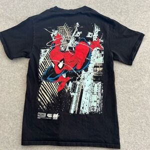 HUF x Spider-Man Shirt Men's Medium Black Marvel Graphic Print